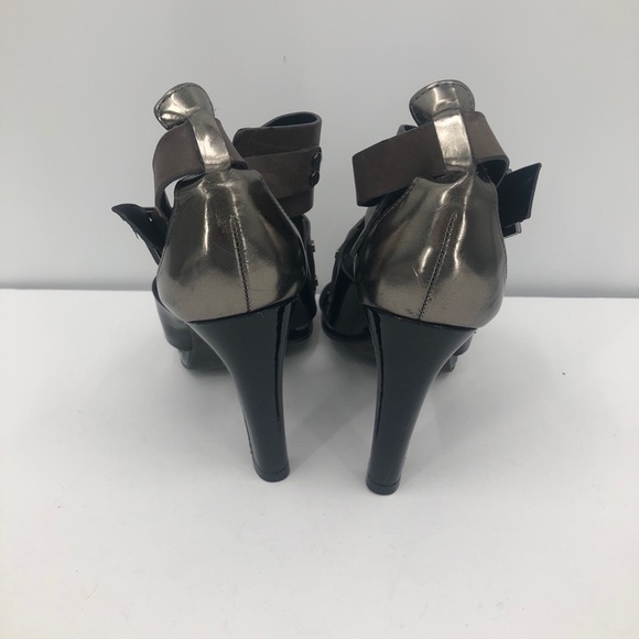 Tory Burch black and silver strap he’ll size 9.5M - Picture 14 of 15